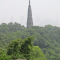 View to BaoChu pagoda from "Precious Stone Hill Floating in the Rosy Cloud"